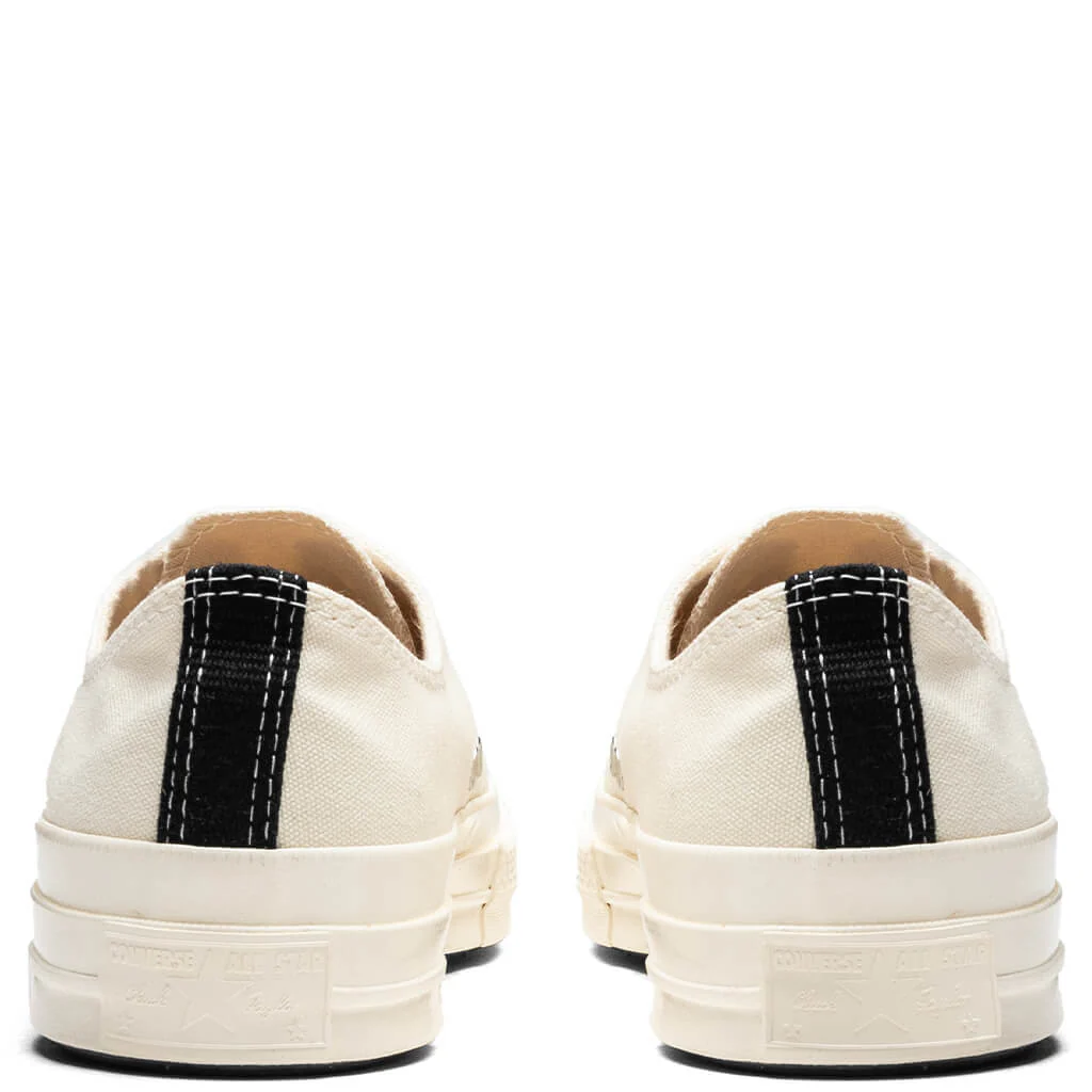 Converse x Comme Des Garcons PLAY All Star Chuck '70 Ox Small Red Heart - White - Image 4