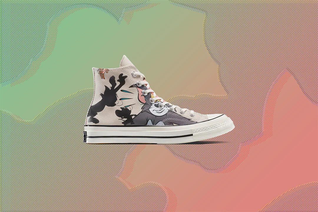 Converse x Tom and Jerry Chuck 70 Hi - Grey/Egret - Image 5