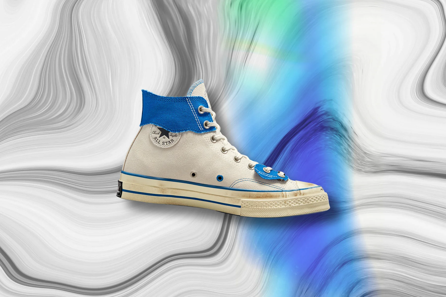 Converse x Ader Error Chuck 70 Hi - White/Imperial Blue/Black - Image 5