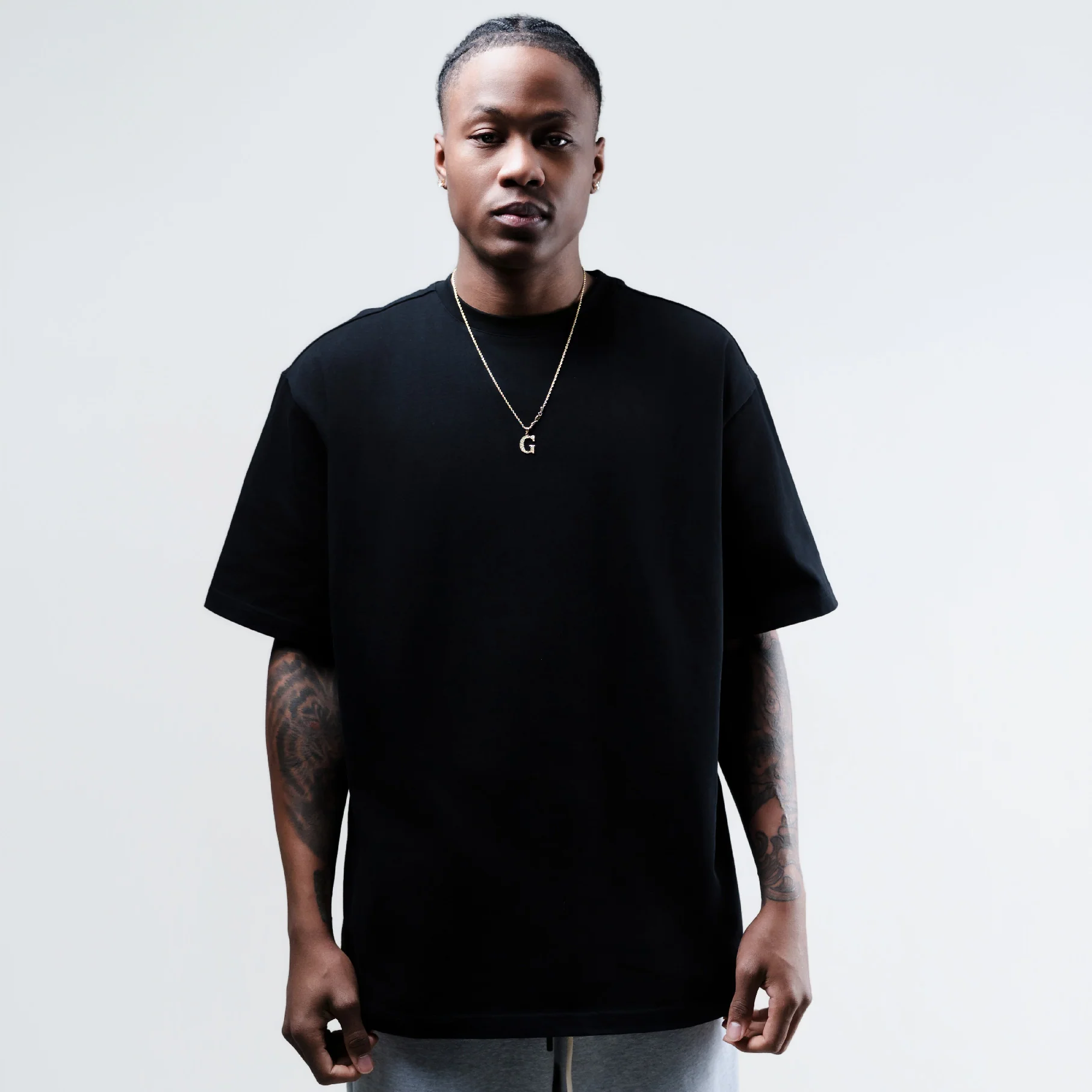 Courbet Tee 3-Pack - Black - Image 5