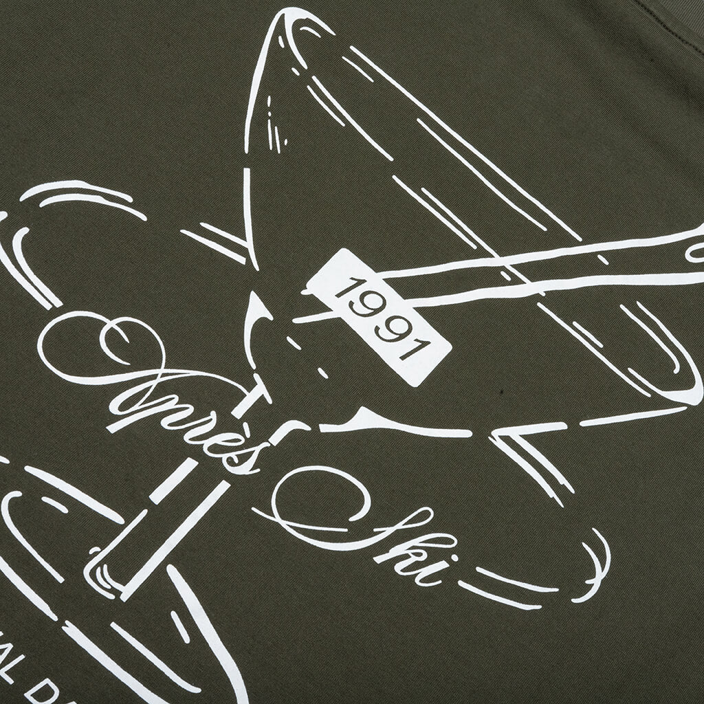 Cocktail Lounge T-Shirt - Dark Khaki - Image 4
