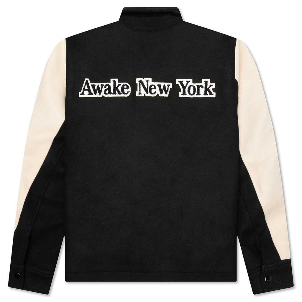 Crown Varsity Jacket - Black - Image 2