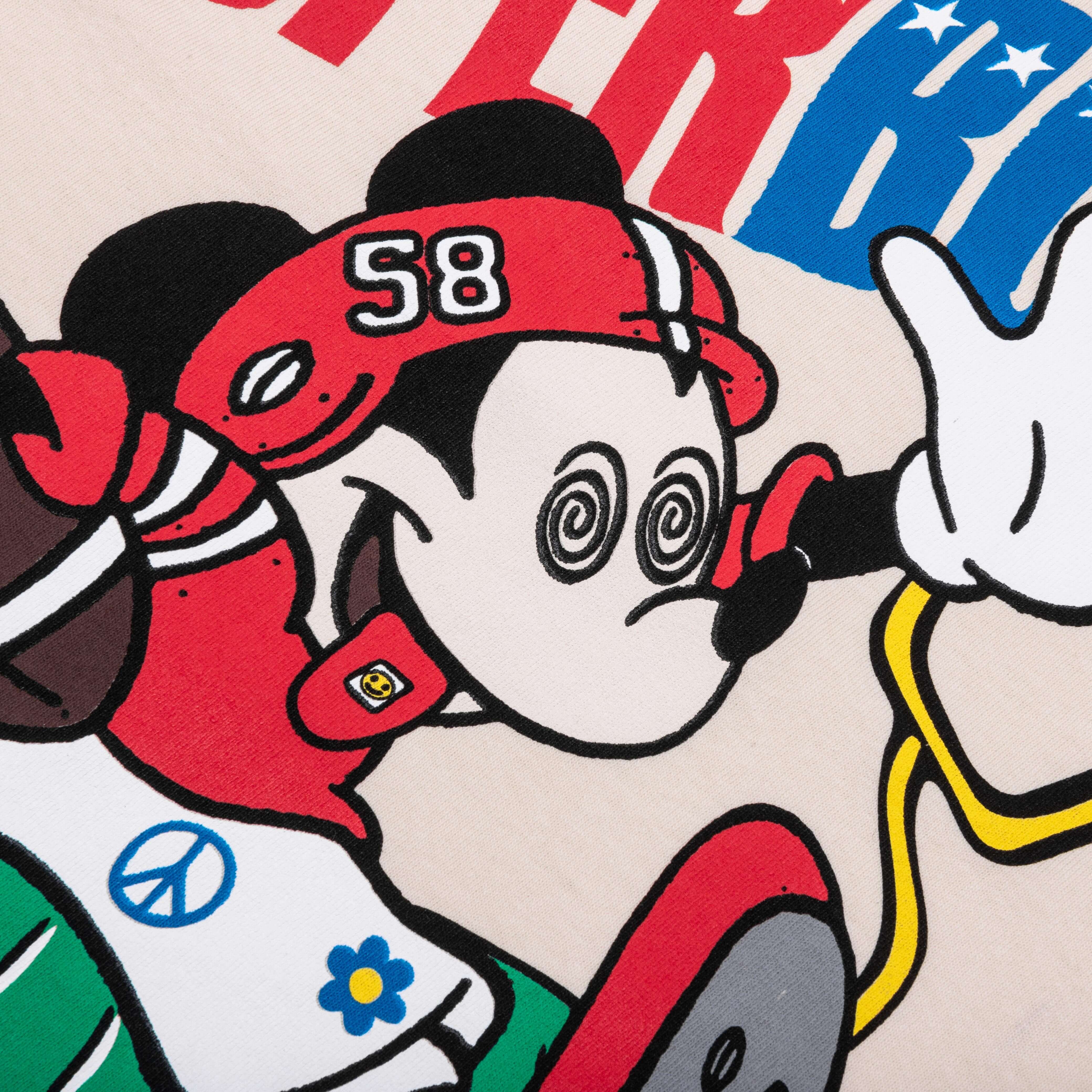Feature x CRTFD Psychedelic Super Bowl T-Shirt - Natural - Image 4