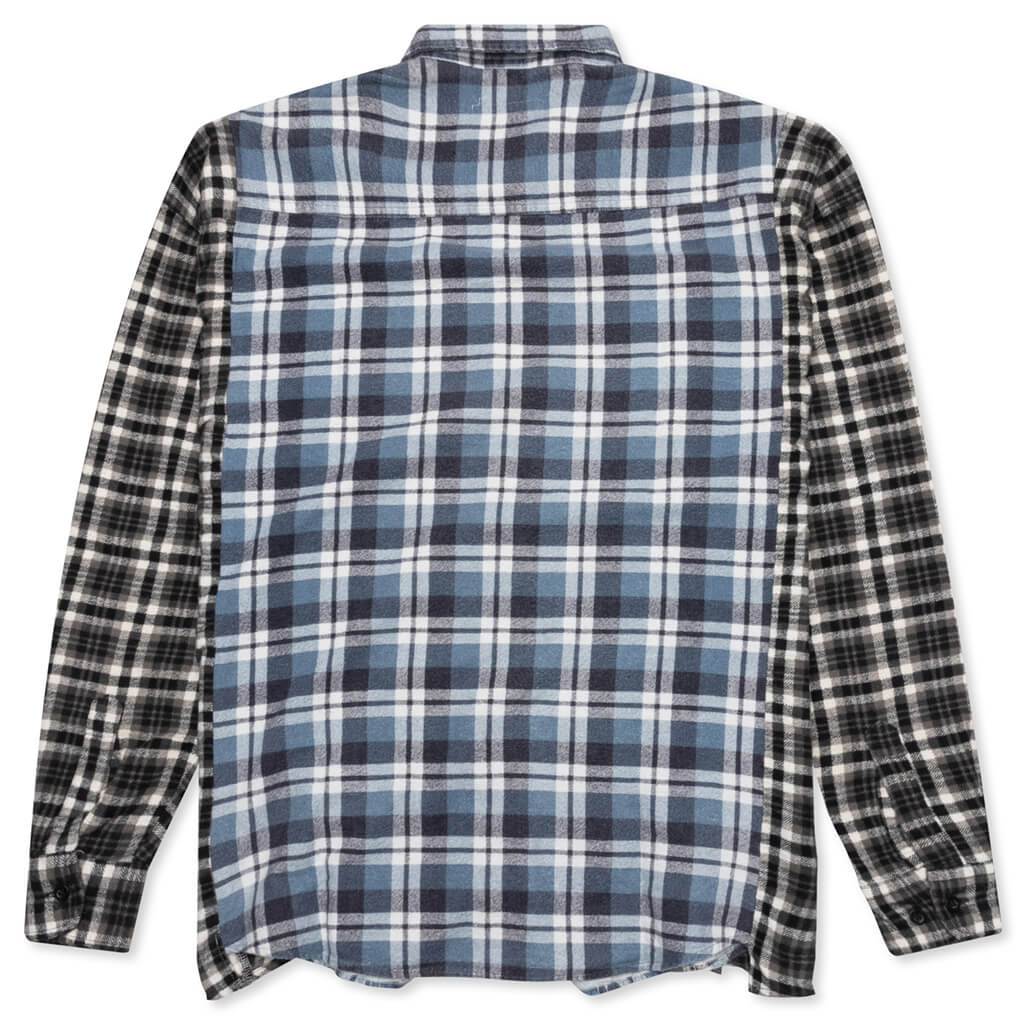 Flannel Shirt Ribbon Wide Shirt - Assorted - Image 2