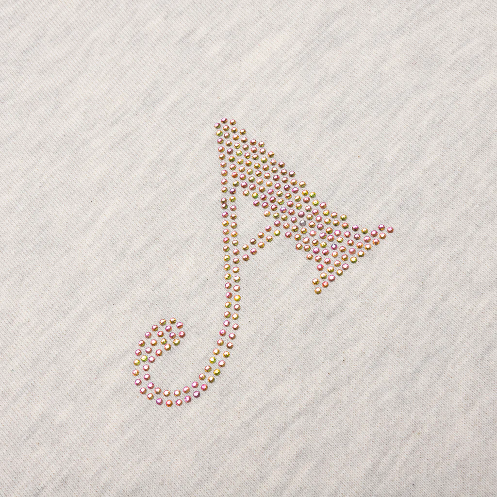 Dice Rhinestone Hoodie - Heather Grey - Image 3