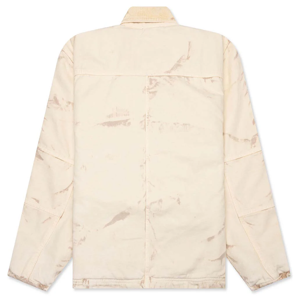 Distressed Canvas Shop Jacket - Khaki - Image 2