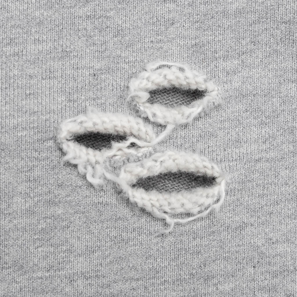 Distressed Shorts Small Logo - Heather Grey - Image 5