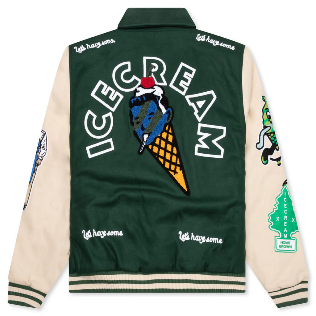 Dollar Sign Jacket - Dark Green - Image 2