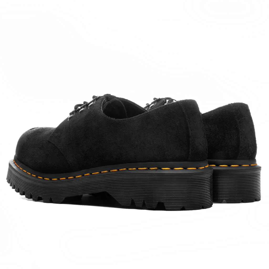 1461 St Hairy Suede - Black - Image 2