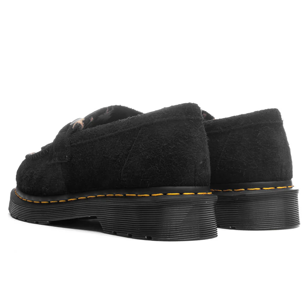 Adrian Snaffle - Black Napped Suede/Beige Contrast Hair On - Image 3