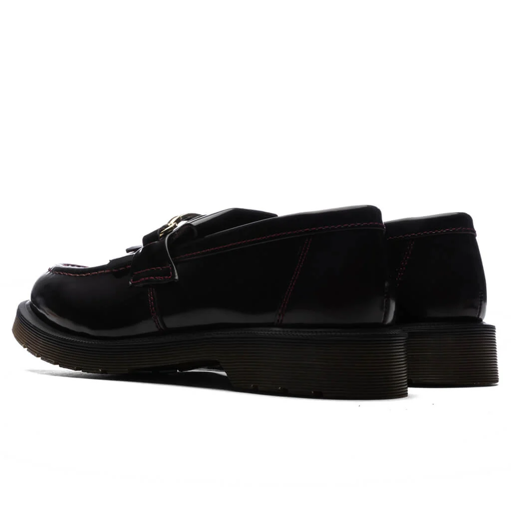 Adrian Snaffle Smooth Leather Kiltie Loafers - Cherry Red Arcadia - Image 3