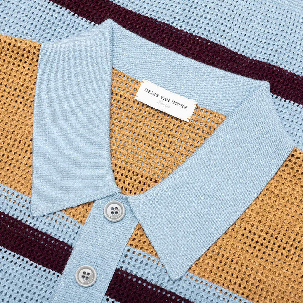 Mindo Knit Polo - Light Blue - Image 3