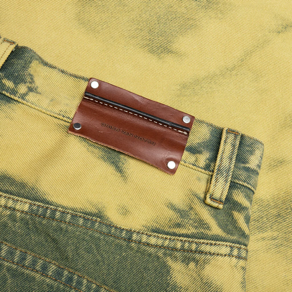 Loose Fit Jeans - Lime - Image 4