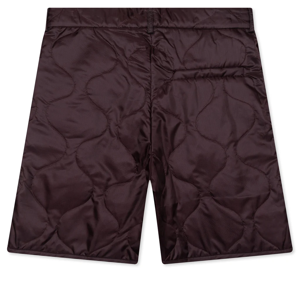 Pleaded Padded Shorts - Auburn - Image 2