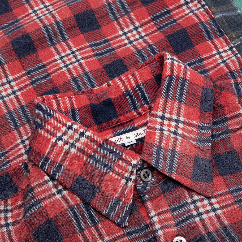 Flannel Shirt 7 Cuts Reflection Shirt - Assorted - Image 3