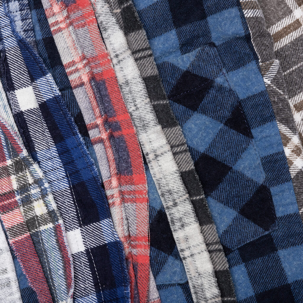 Flannel Shirt Ribbon Wide Shirt - Assorted - Image 3