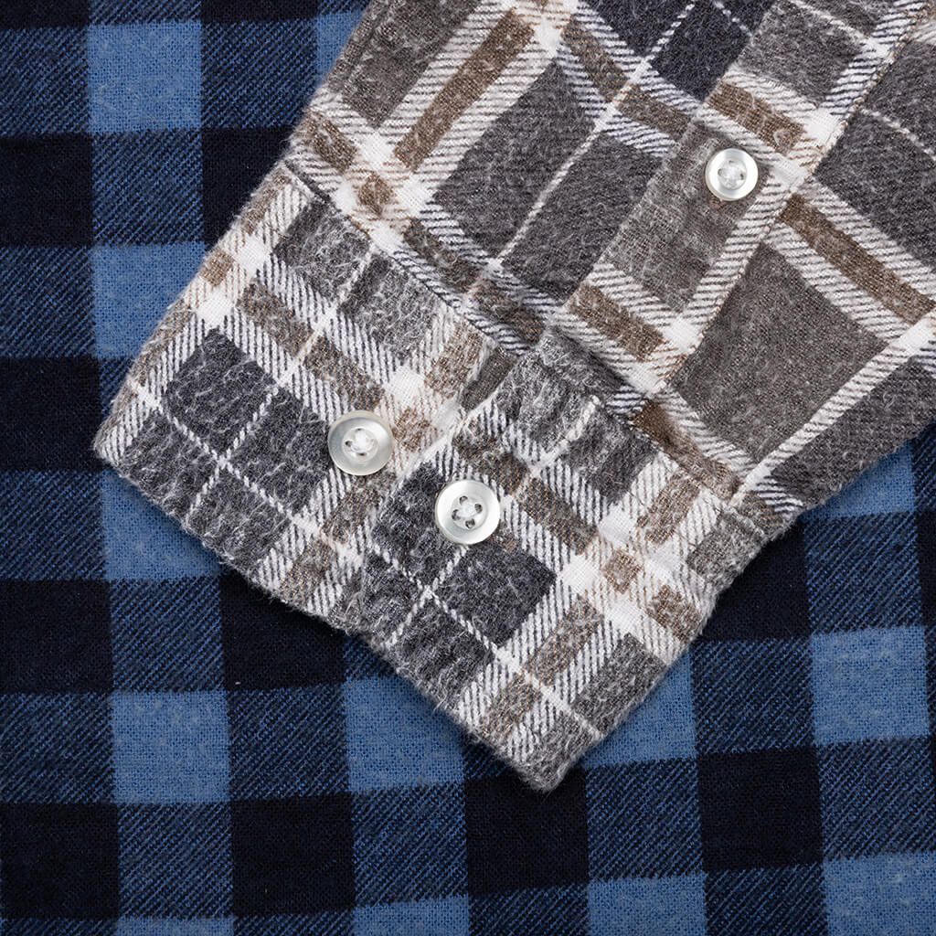 Flannel Shirt Ribbon Wide Shirt - Assorted - Image 4