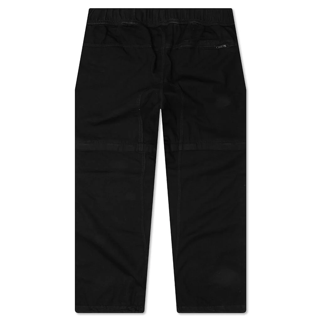 Elasticated Wait Zip Off Denim Pants - Black - Image 2