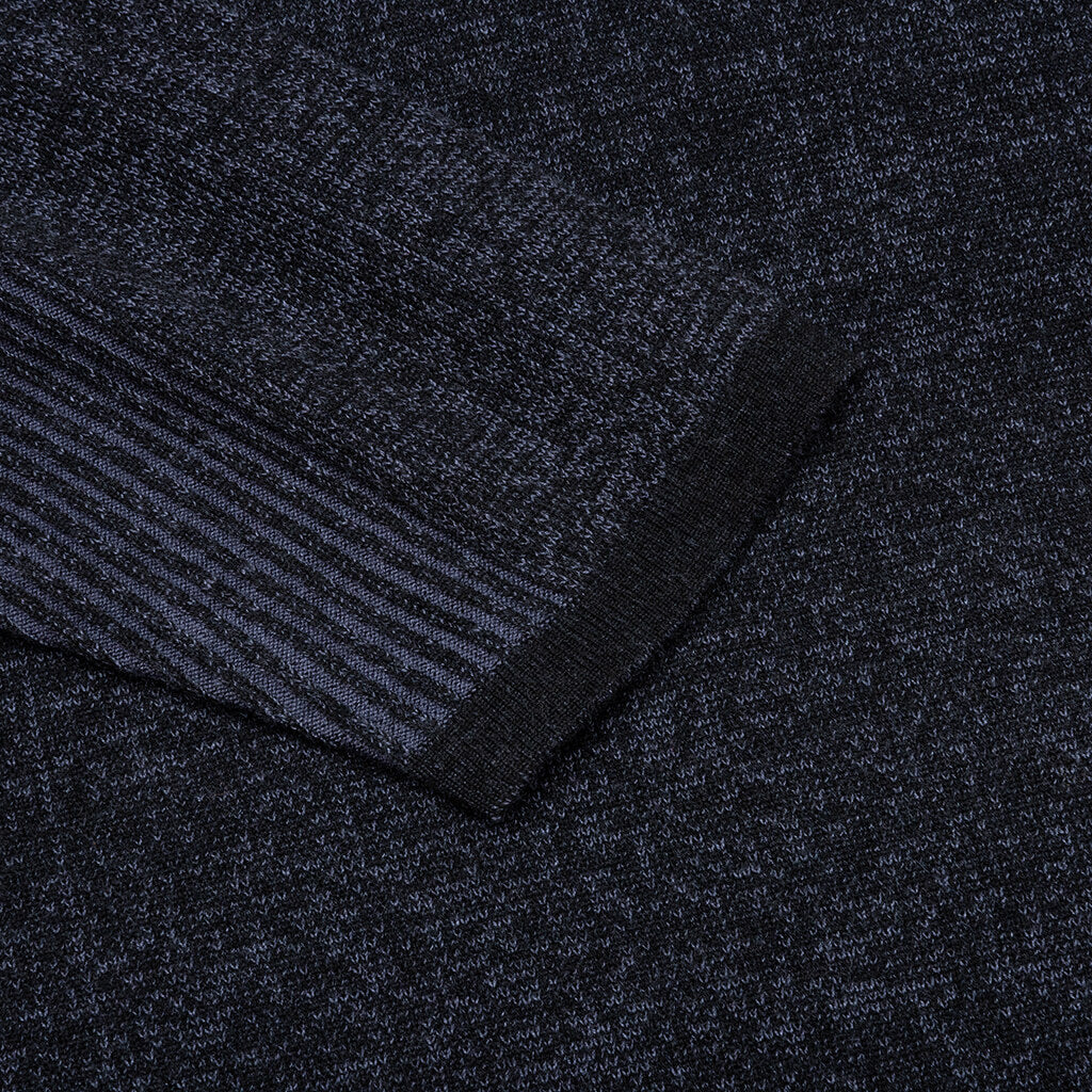 Engineered Panel Sweater - Navy - Image 4