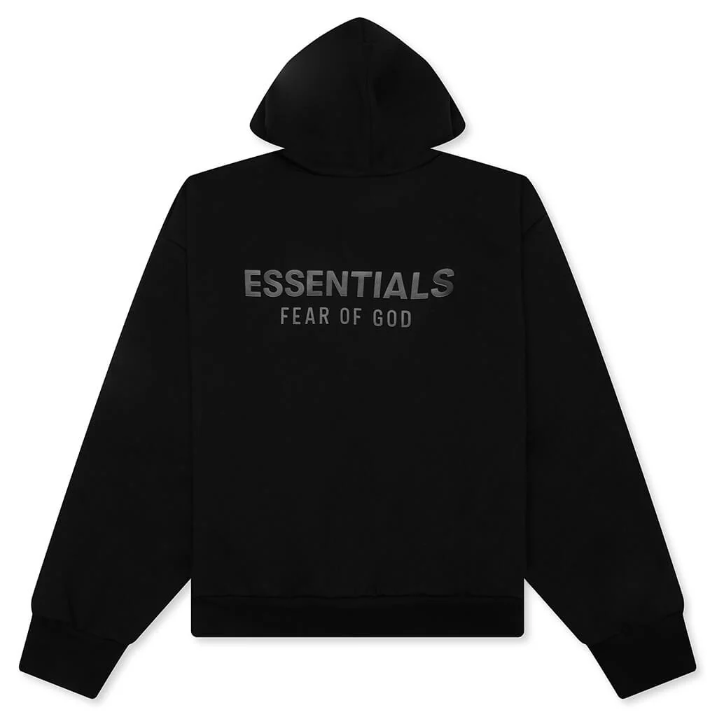 Classic Fleece Hoodie - Jet Black - Image 2