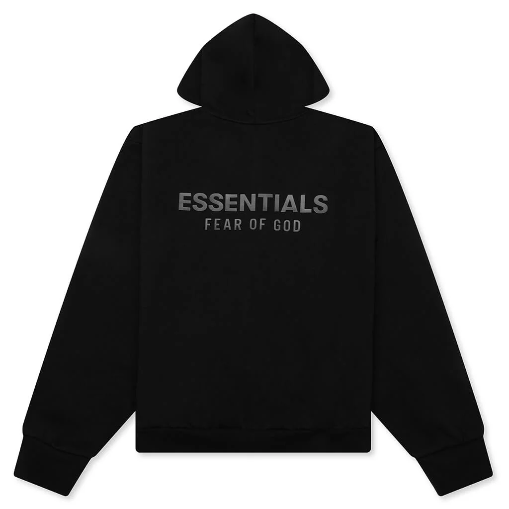 Classic Fleece Zip-Up Hoodie - Jet Black - Image 2