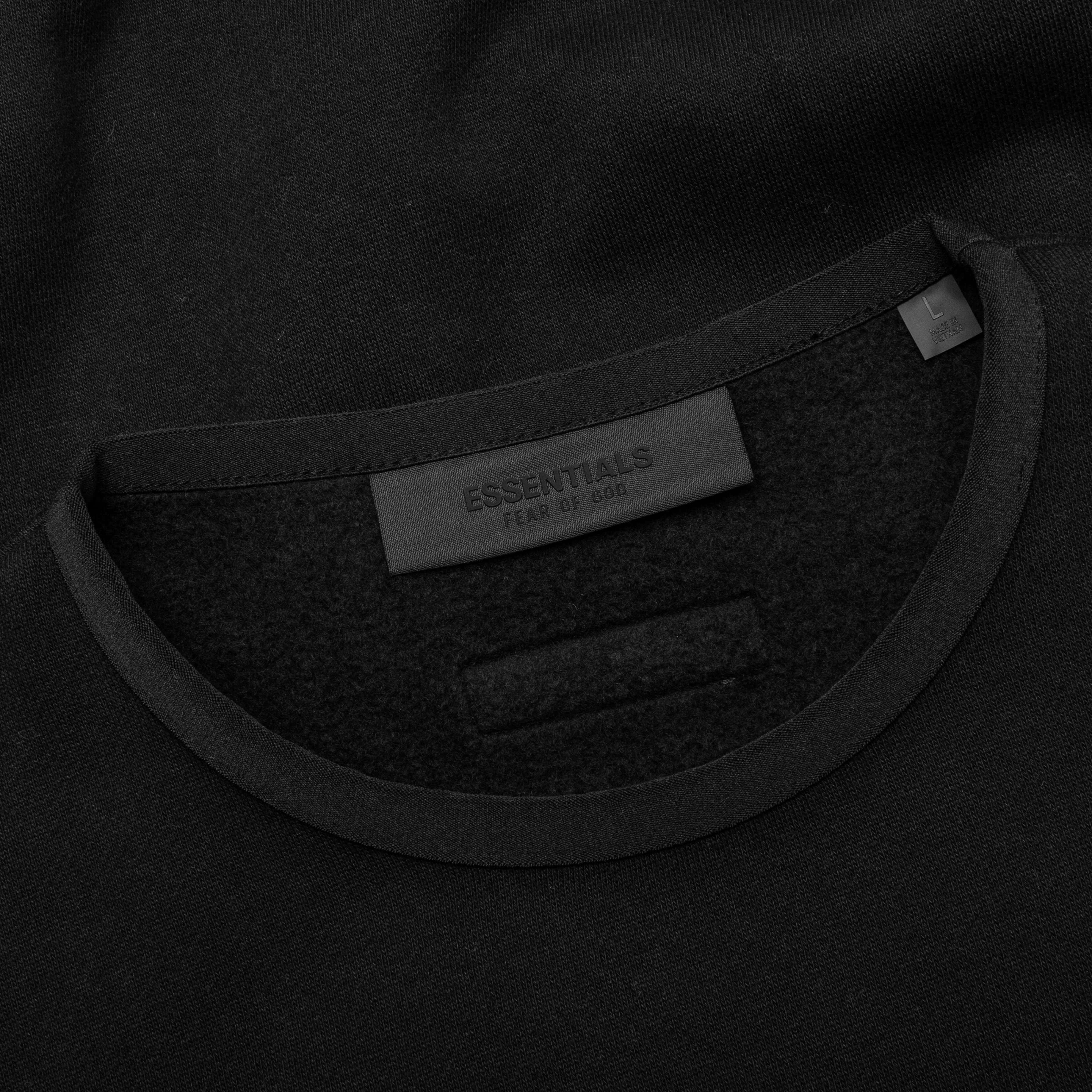 Crewneck Sweater - Jet Black - Image 3