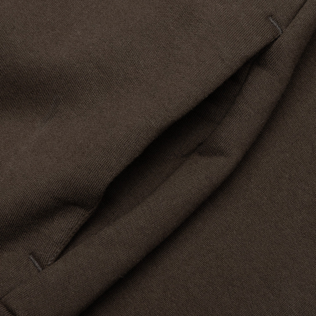 Heavy Fleece Fullzip Hoodie - Brown - Image 4