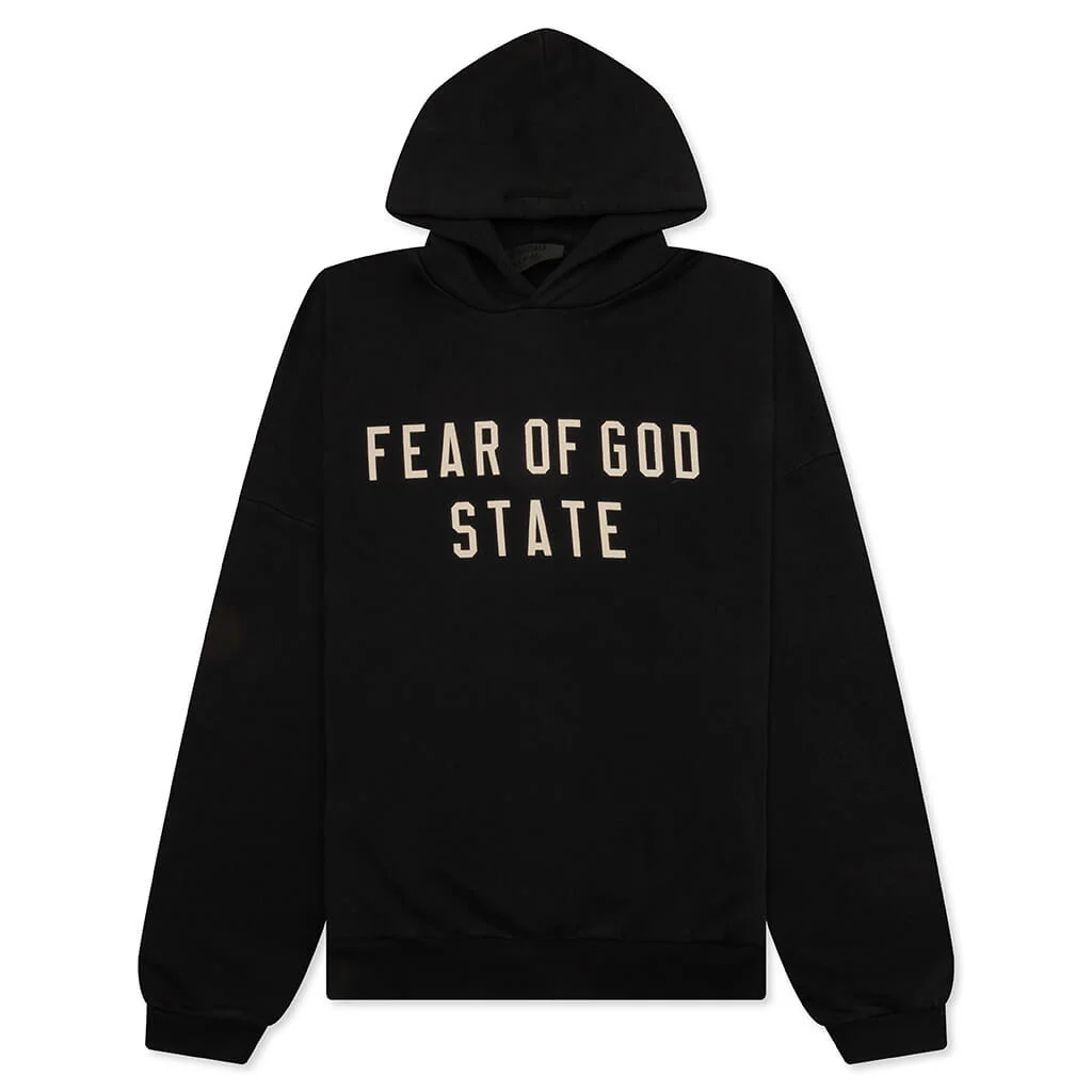 Heavy Fleece Hoodie - Black