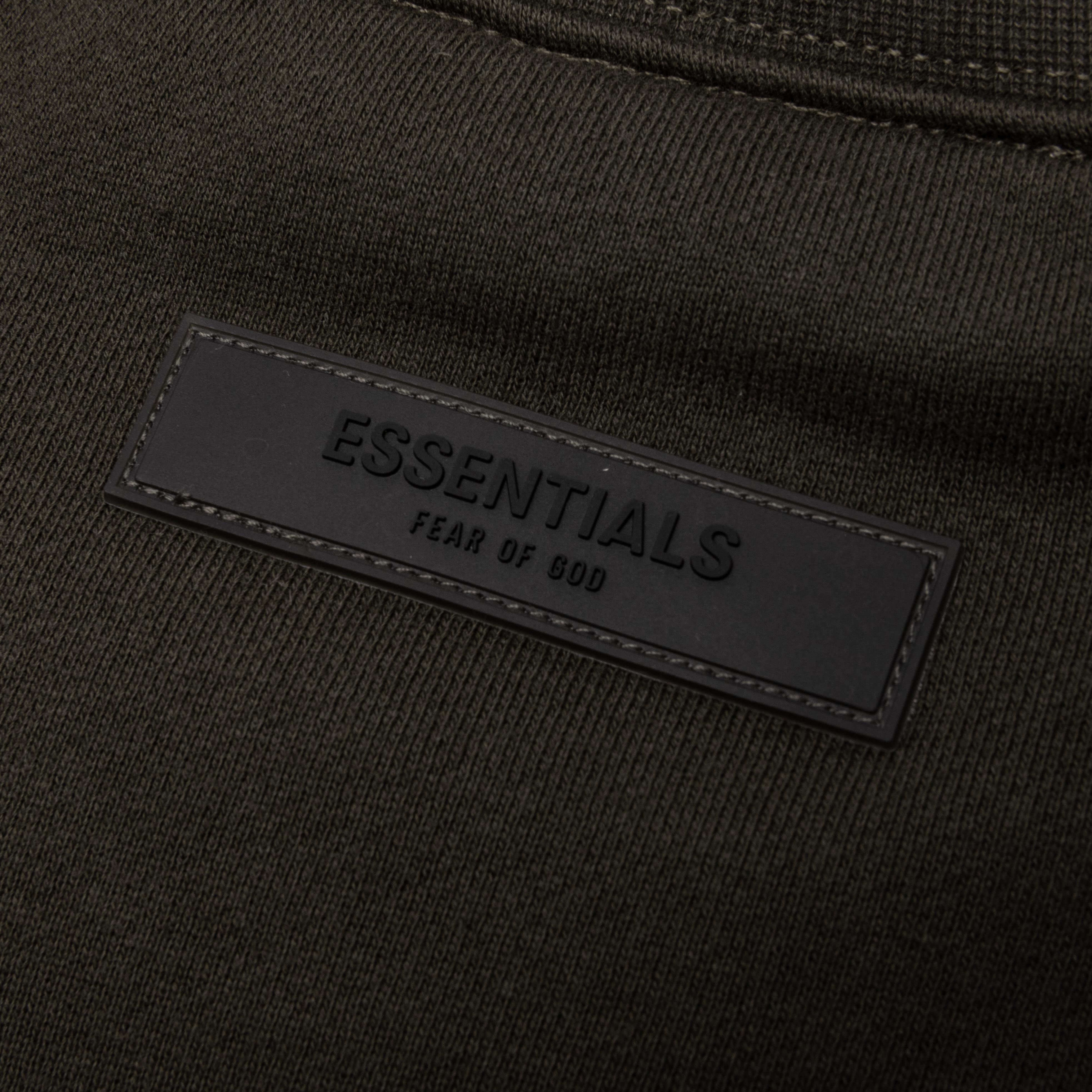 Kid's Essential Crewneck - Off Black - Image 5