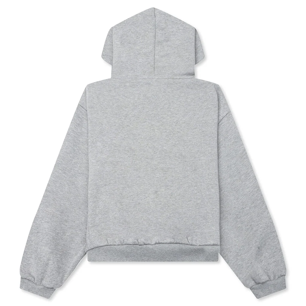Kid's Fleece Hoodie - Concrete Heather - Image 2