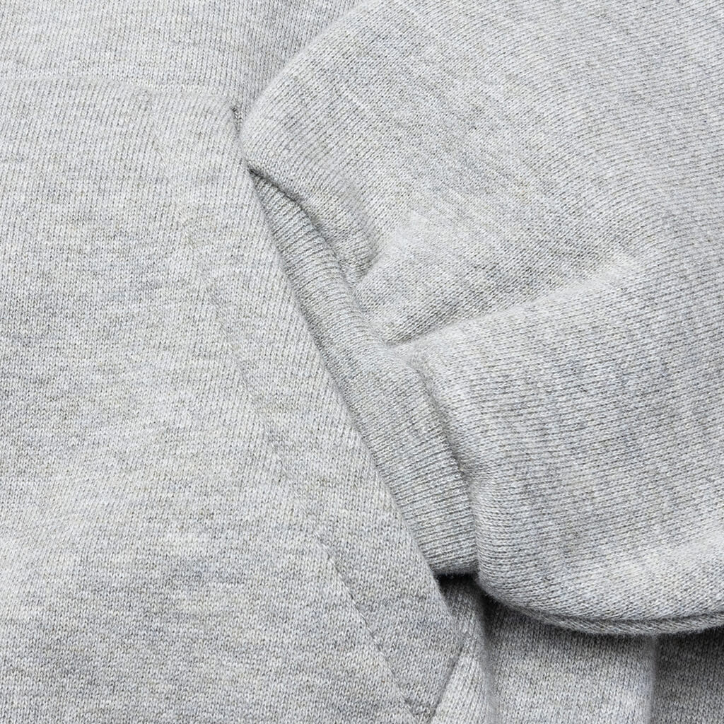 Kid's Fleece Hoodie - Concrete Heather - Image 4