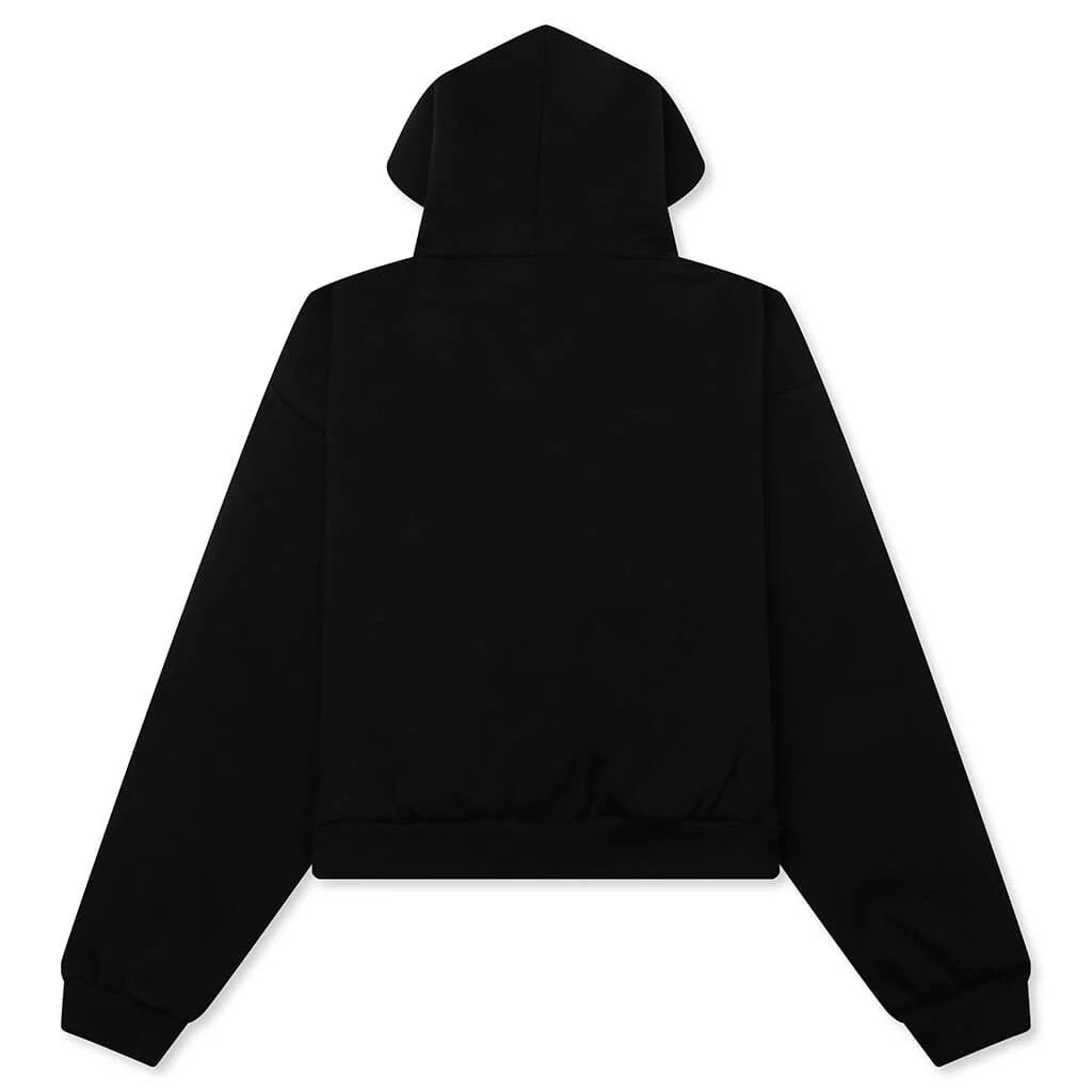 Kid's Fleece Hoodie - Jet Black - Image 2