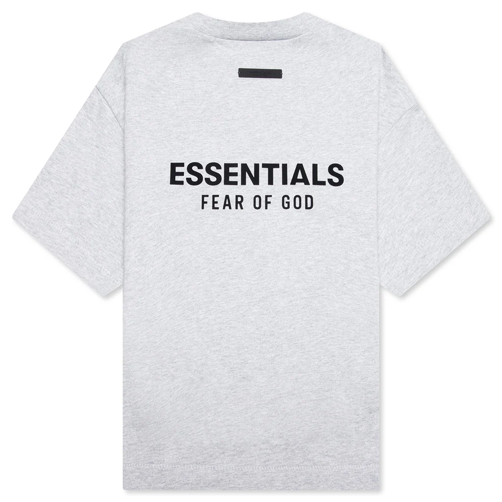 Kid's Jersey Crewneck Tee - Light Heather Gray - Image 2