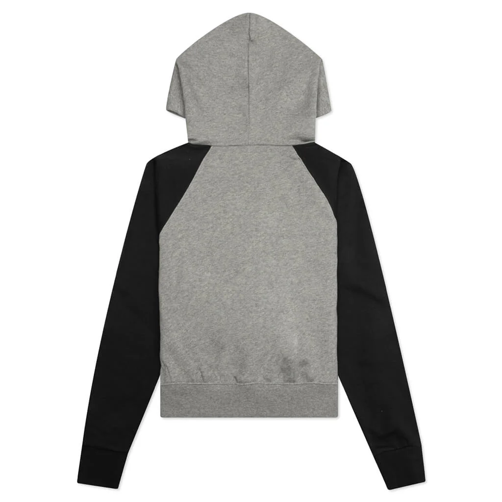 Essentials Kid's Raglan Hoodie - Dark Oatmeal - Image 2