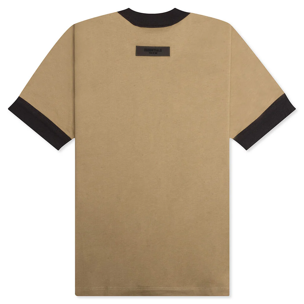 Essentials Kid's Ringer Tee - Oak - Image 2