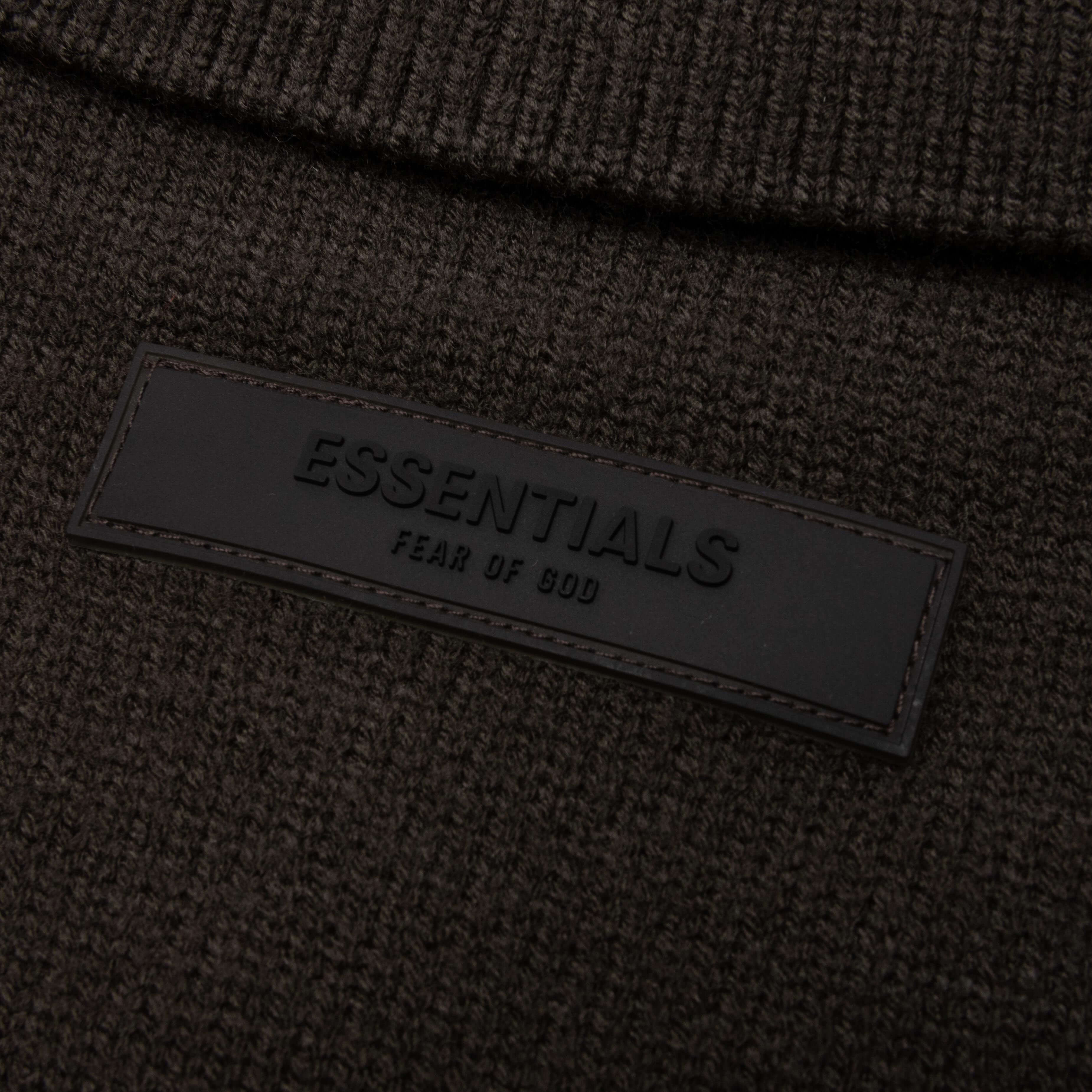 Knit L/S Polo - Off Black - Image 5