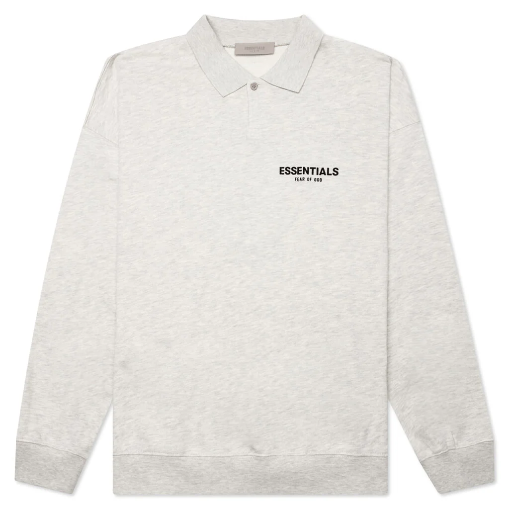 L/S Polo - Light Oatmeal
