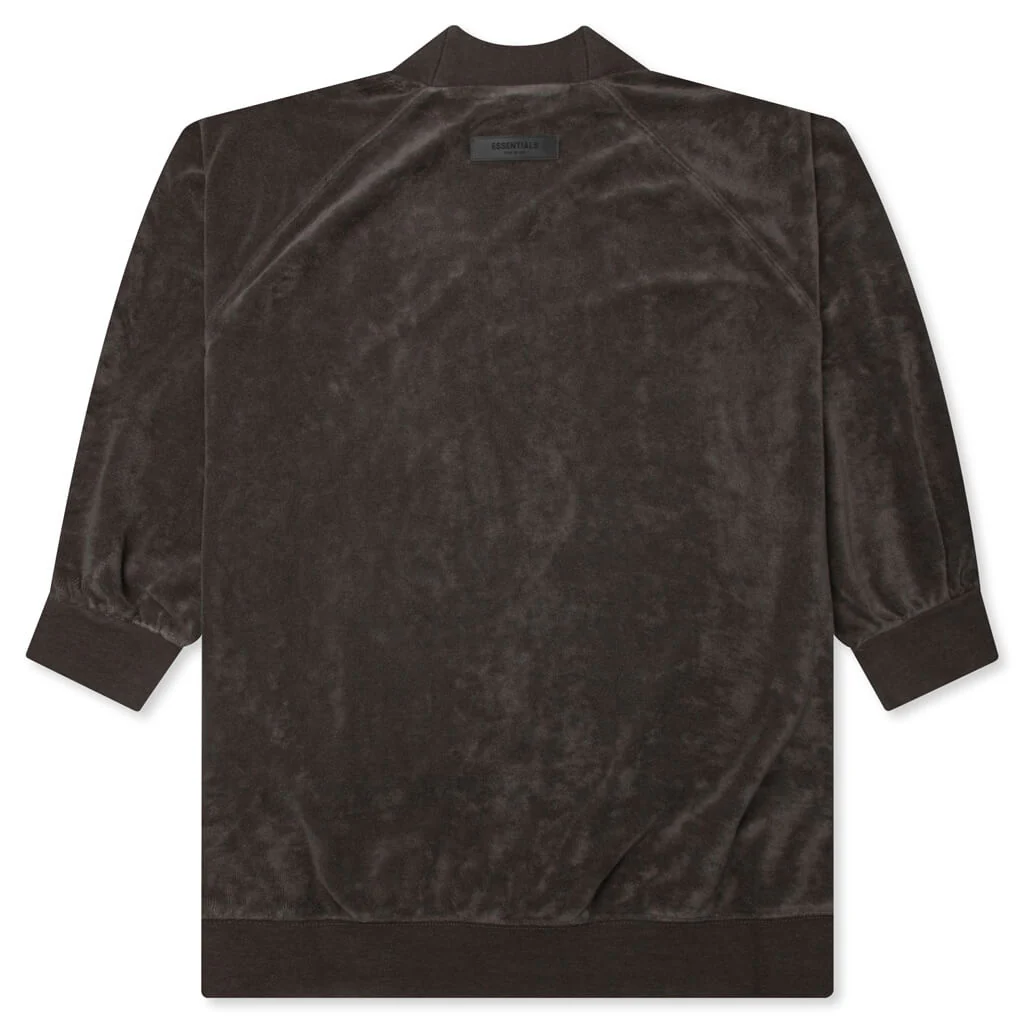 Women's 3/4 Mockneck - Off Black - Image 2