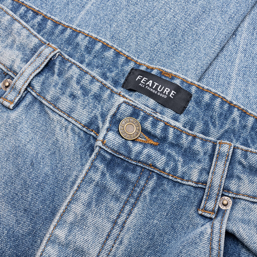 Jacob Tapered Denim - Vintage Med Blue - Image 3
