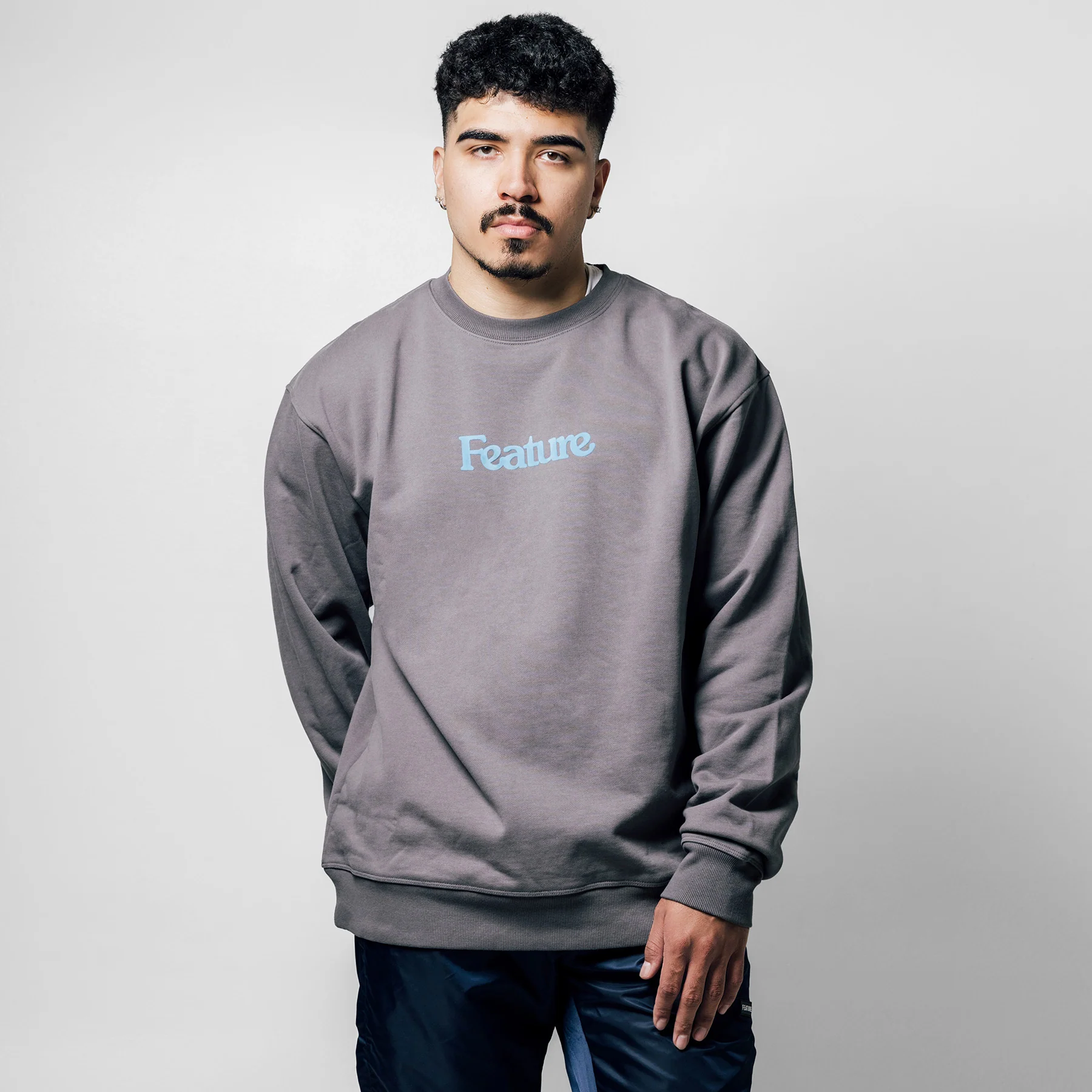 Academy Crewneck - Agate Grey/Bosphorus - Image 8