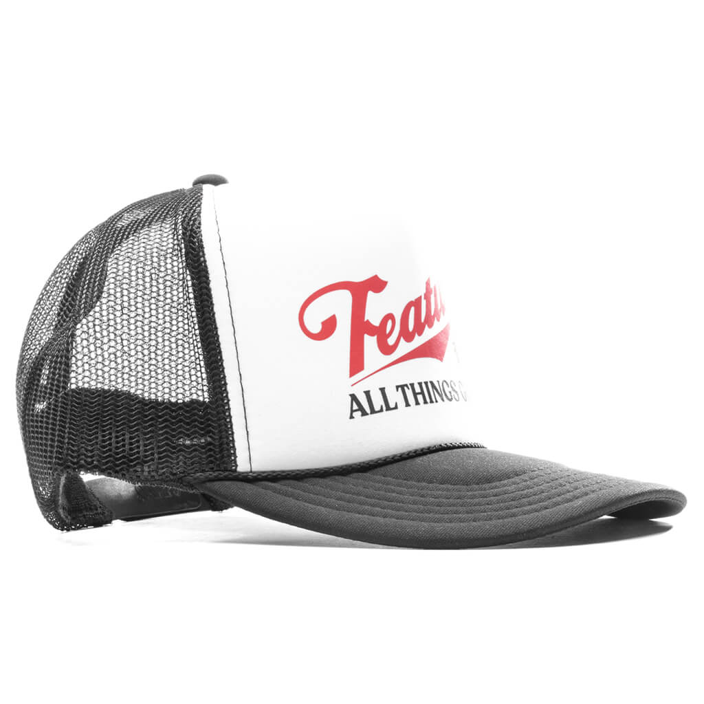 Draft Trucker Hat - Black/White - Image 3