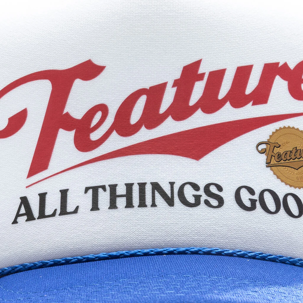 Draft Trucker Hat - Royal/White - Image 2