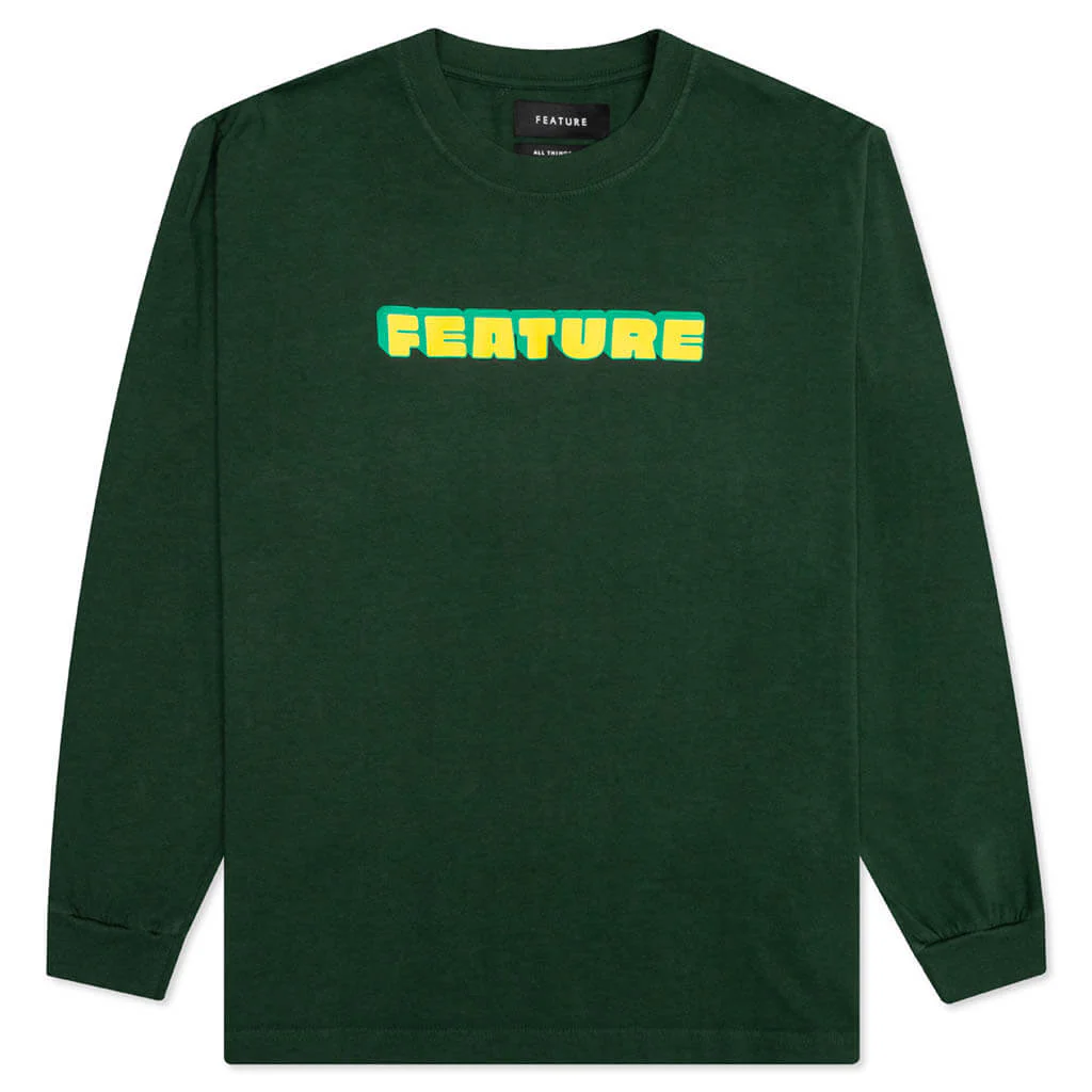 Fea-Tendo L/S Tee - Dark Green