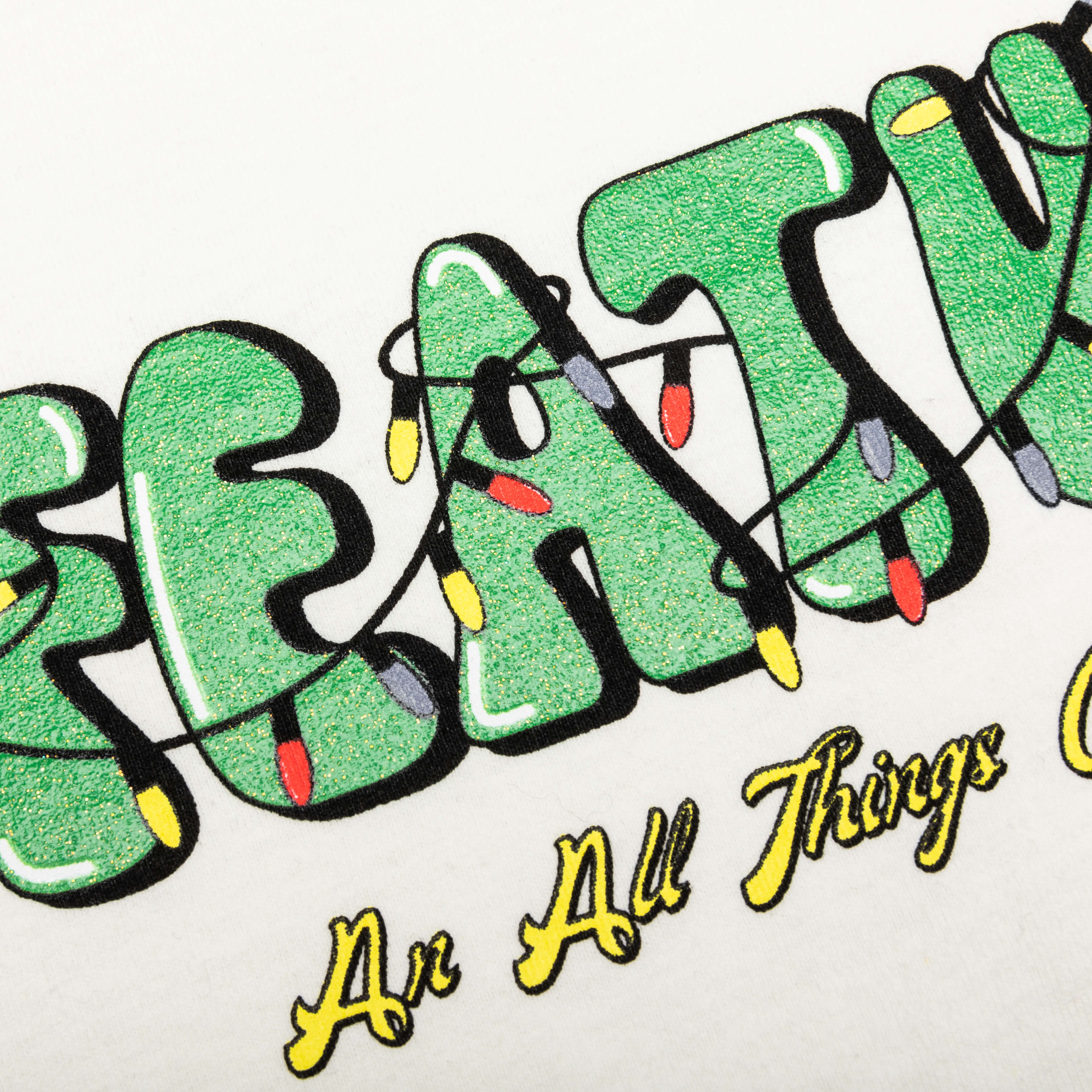 Festive Lights Tee - Cannoli Cream - Image 5