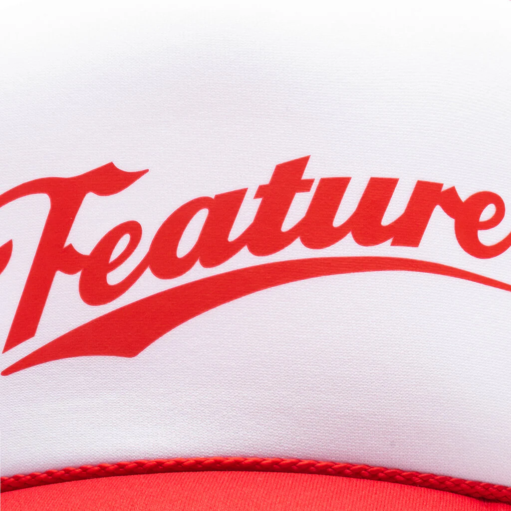 Frew Trucker Hat - Red/White - Image 2