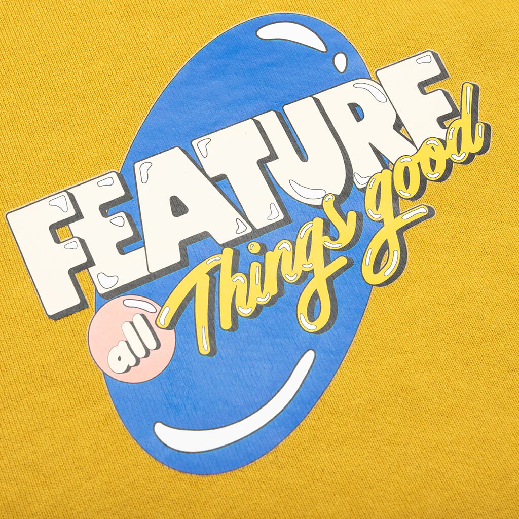 Kids Bubble Play Crewneck - Dijon - Image 4