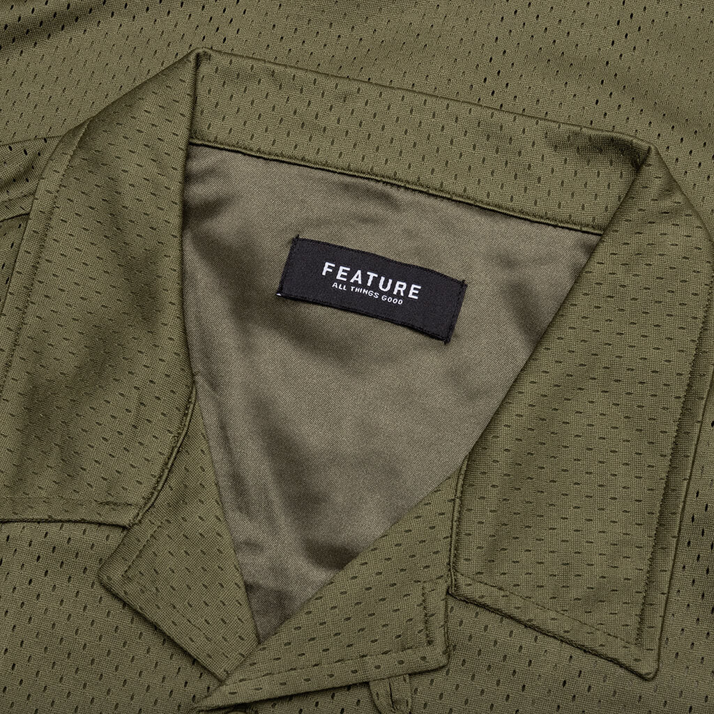 Jackson Mesh Shirt - Olive - Image 3