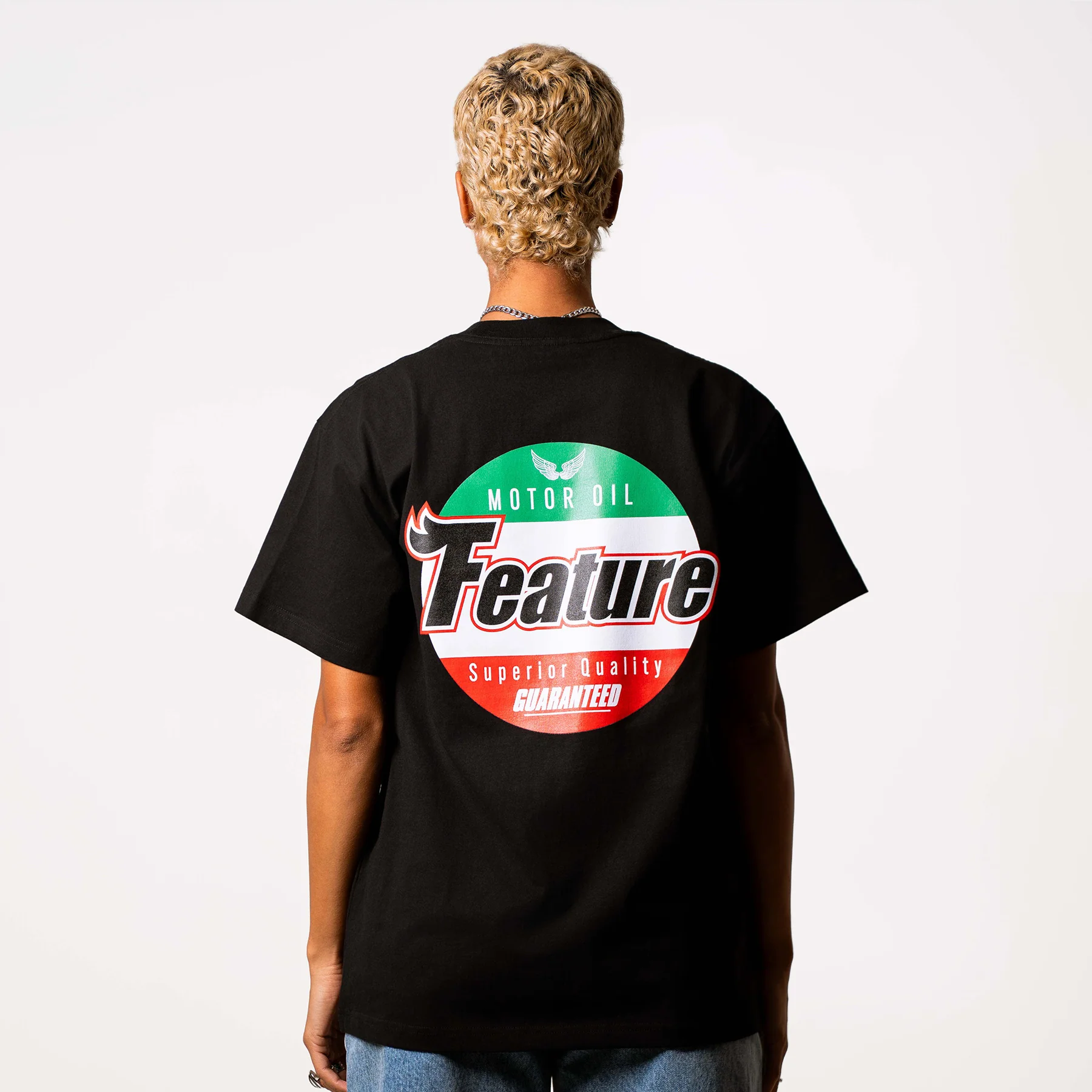 Motor Oil Tee - Black - Image 5