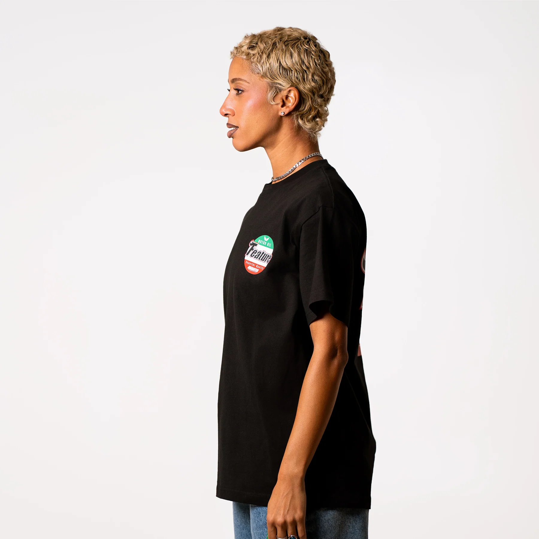 Motor Oil Tee - Black - Image 6