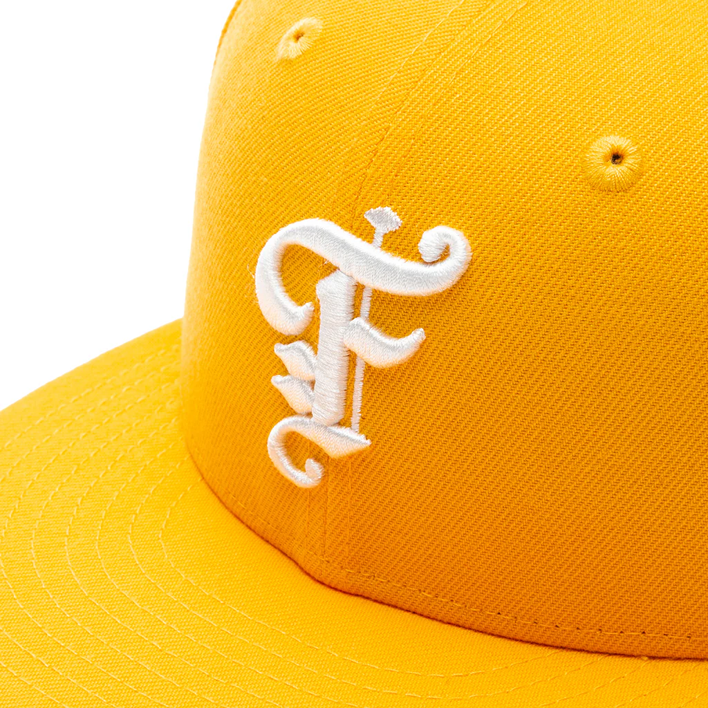 Feature x New Era Old English Fitted Hat - Gold/Off-White - Image 2